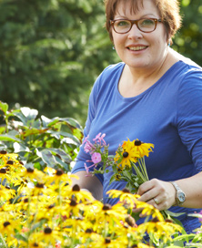 Photo of a woman gardening