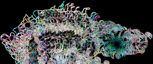 Structural modeling of PRKN protein releasing its autoinhibited conformation