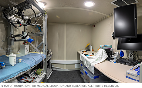 Image of laryngeal function lab space at Mayo Clinic