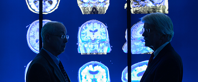 Ronald Petersen, M.D., Ph.D., and Clifford Jack , M.D., in the Department of Neurology at Mayo Clinic focusing on Alzheimer's disease and related dementia research.