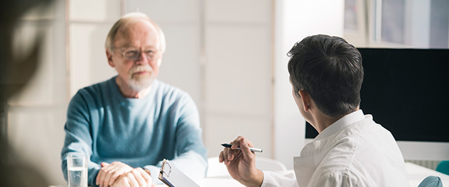 Doctor and patient in office