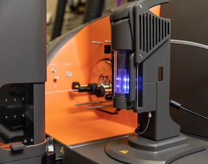 Closeup of Helios mass cytometer